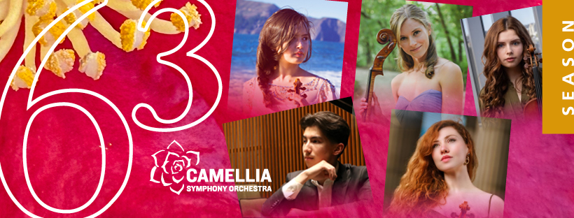 Collage of musicians, Camellia Symphony Orchestra, season 63